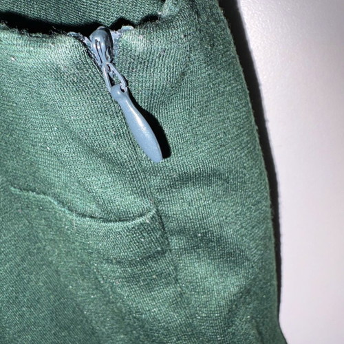 Lui E Lei midi dress dark green like new, sleeveless with lace