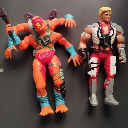 LJN Photon Bhodi and Photon Warrion large figures used 1986