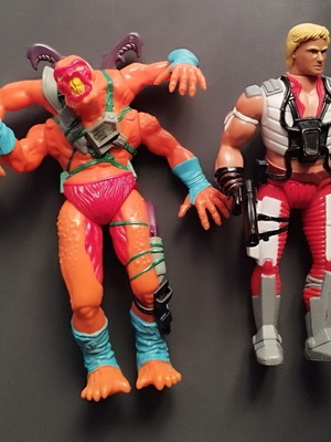 LJN Photon Bhodi and Photon Warrion large figures used 1986
