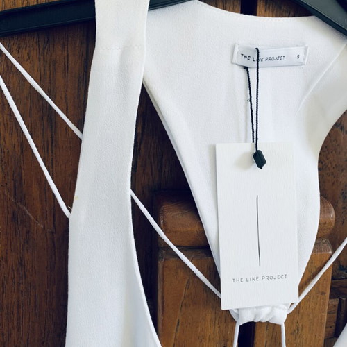 Asymmetric Top The Line Project white, new, size S
