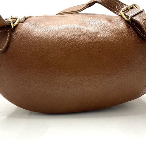 Longchamp brown leather backpack used condition