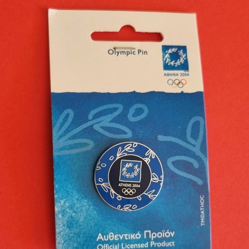 Olympic pin set Athens 2004 used, 8 pieces