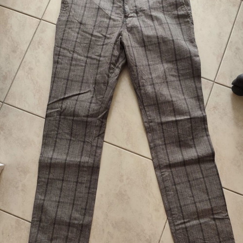 Carhartt fabric checkered pants W32, gray