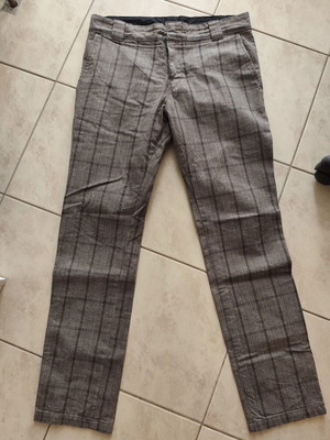 Carhartt fabric checkered pants W32, gray