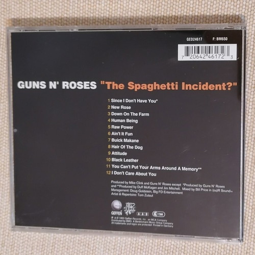 Guns N' Roses The Spaghetti Incident? CD like new, rock album
