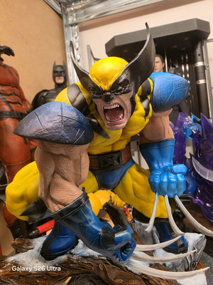 Wolverine X-Men resin figure, airbrushed