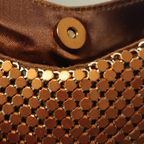 A-Cold-Wall vintage hand bag with bronze strass and size 16x16-18