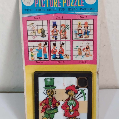 Mini picture puzzle new, rare Greek made