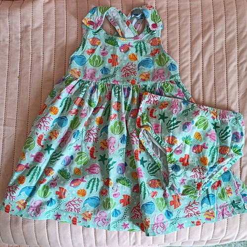 Mayoral dress 24 months like new with panties set