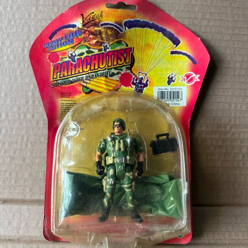 Parachutist figure like new, old, in original box