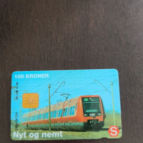 Denmark phone card used, 10,000 copies