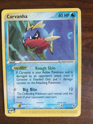 Κάρτα Pokemon Carvanha αυθεντική