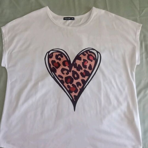 Shein women's white T shirt like new, size XL