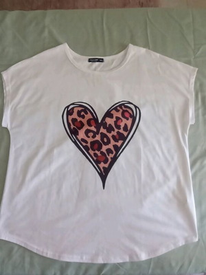 T shirt γυναικείο Shein άσπρο σαν καινούργιο, μέγεθος XL