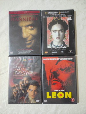 DVD movies like new, pack of 4 with subtitles