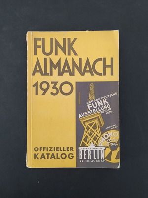 German Radio Exhibition Catalog 1930 used, Berlin