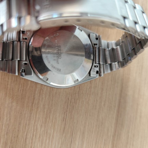 Seiko 5 Automatic Watch 6309-7080 Used, Vintage, White and Silver