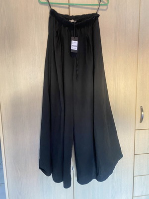Wide leg pants Toi&Moi, black, cotton, size M/L