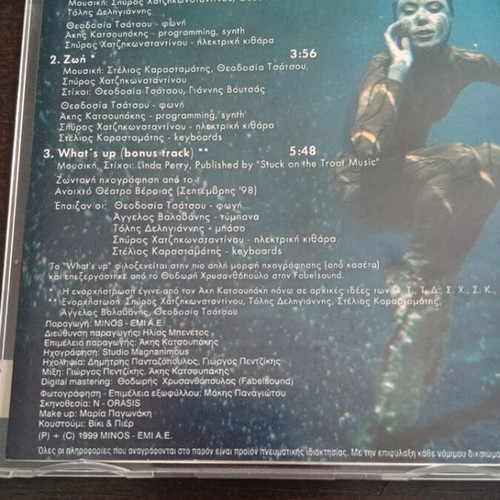 Theodosia Tsatsou Ypoptos Kosmos CD single like new