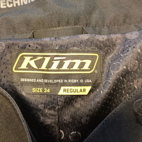 Klim Latitude motorcycle pants, black, new with tags
