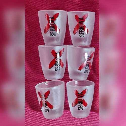 Vintage Serkova shot glasses pack of 6 like new