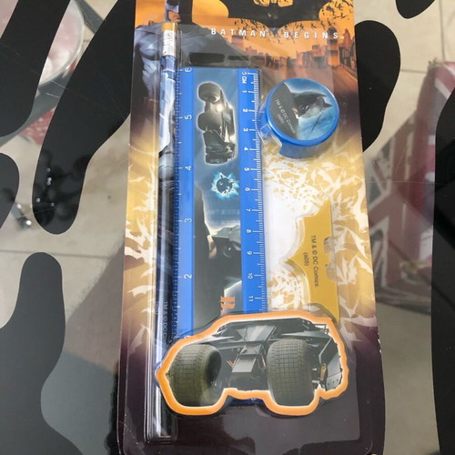 Batman Begins Movie school set new DC Comics with pencil, ruler, sharpener and 2 erasers