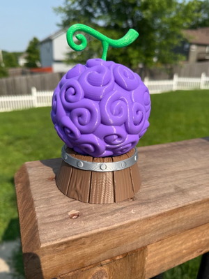 One Piece Devil Fruit with stand printed