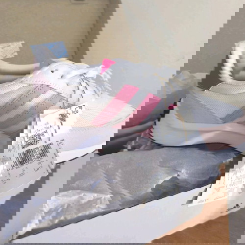 Adidas παπούτσια λευκά με ροζ αφορετα, νούμερο 38