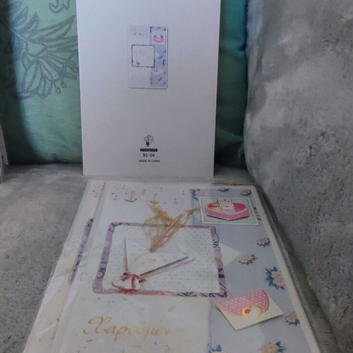 Lot of 3 handmade 3D Happy Birthday greeting cards with dried bouquet