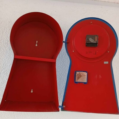 Clock with cabinet used, dimensions 45x27x14 cm