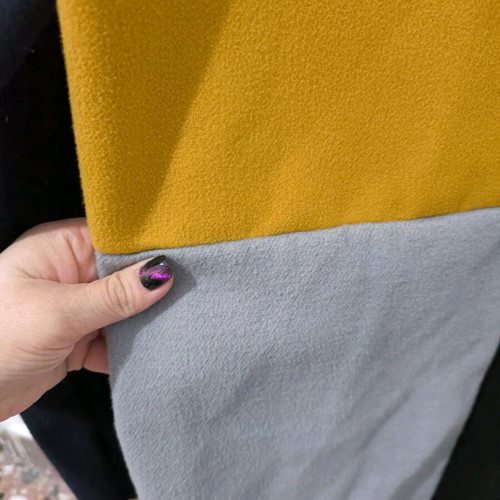 Colorful women's coat like new with pattern, size S/M