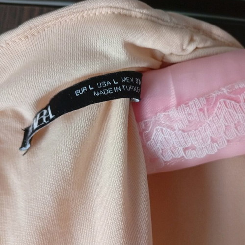 Zara women's dress new, beige, size L