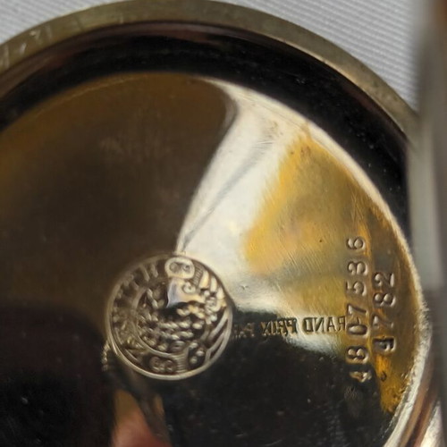 Zenith collectible pocket watch refurbished, Grand Prix 1900 with 15 rubies