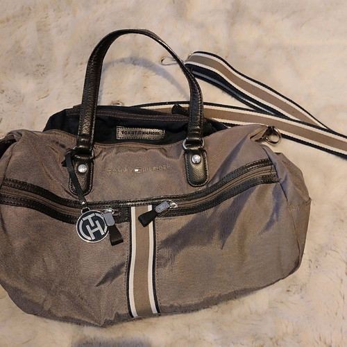 Tommy Hilfiger bag used, shoulder and crossbody, beige brown
