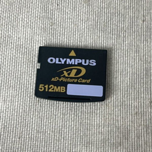 Olympus xD-Picture Card 512MB used with Camedia M-XD32P box and manual