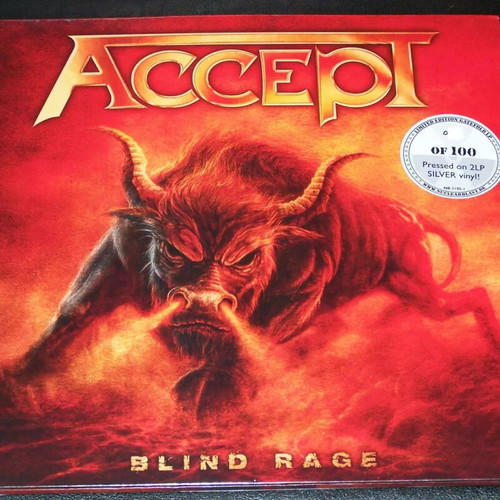 Accept Blind Rage 2LP Silver Vinyl New Limited 100