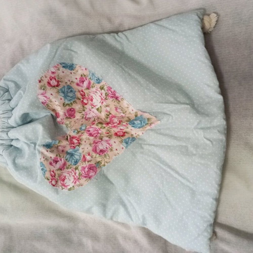Handmade fabric backpack like new, multicolored