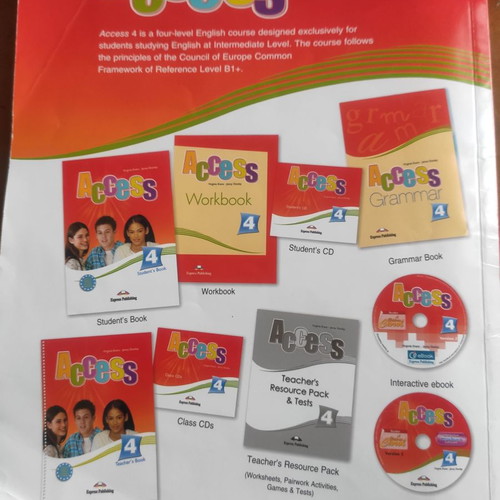 Access 4 English books used, with new Presentation Skills and Grammar