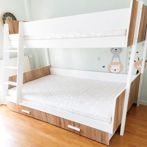 Bunk bed with mattresses used in excellent condition