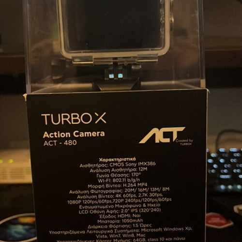 Turbo X Action Camera ACT 480 like new with accessories