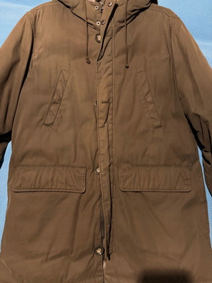 Benetton parka warm long jacket like new, green for 2 years old