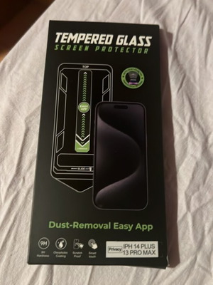 Τζαμάκι μαύρο για iPhone 14 Plus 13 Pro Max καινούργιο