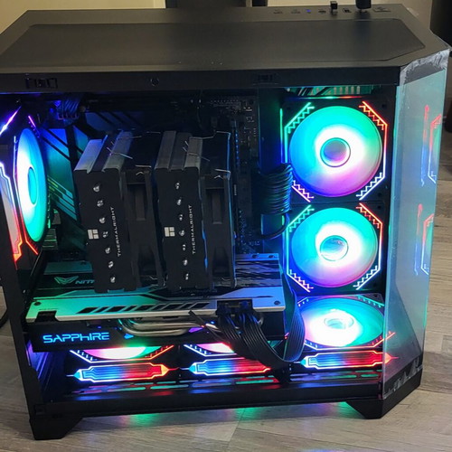 Gaming PC Ryzen 5 5500X3D RX580 8GB Nitro+ 16GB RAM 3600MHz B550M 512GB NVMe Lian Li 850W