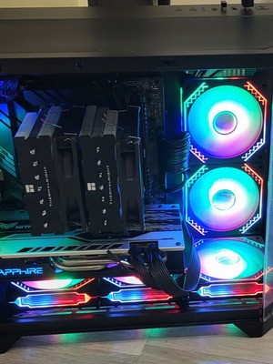 Gaming PC Ryzen 5 5500X3D RX580 8GB Nitro+ 16GB RAM 3600MHz B550M 512GB NVMe Lian Li 850W