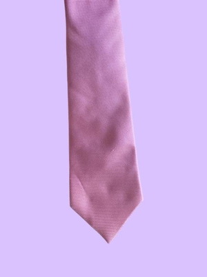 Roccobarocco pink tie used, 100% silk