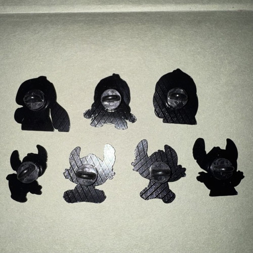 Disney Stitch Metal Pins Set of 7 New