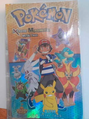 Pokemon метални магнитни тагове употребявани
