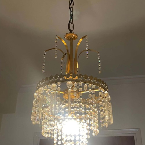 Lighting set with Swarovski crystals, like new, 3 pieces, gold