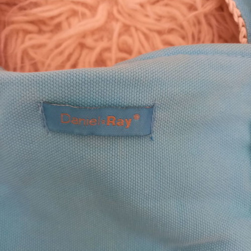 Daniel Ray beach bag used with straw details and zipper