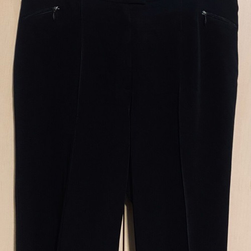 Tuzzi pants black wide like new with zipper